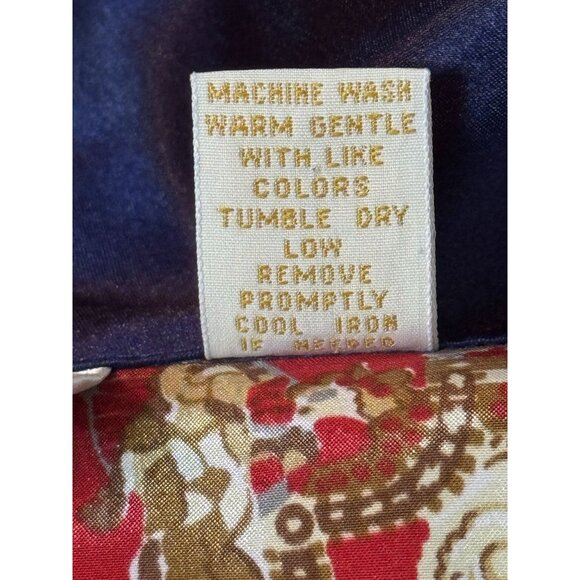 Vintage Victoria's Secret Gold Label Long Belted Floral Satin Robe - Picture 13 of 13